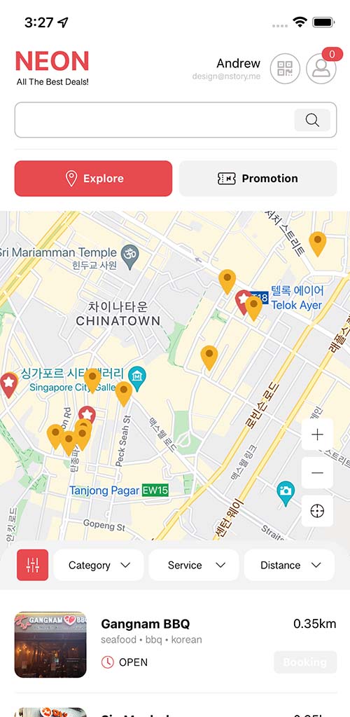 Explore-Discover stores with map!