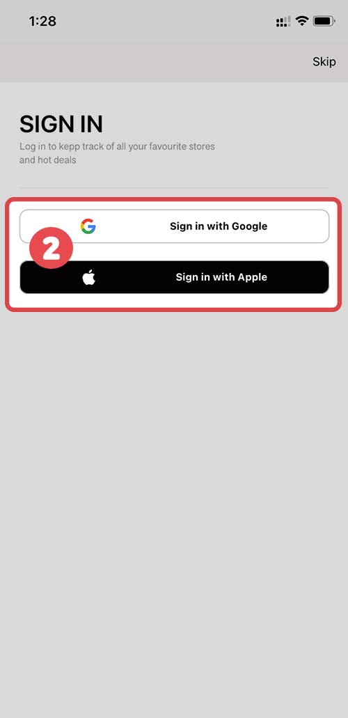 Login / Sign in